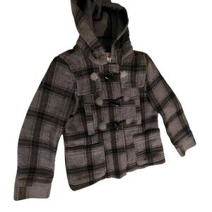 AEROPOSTALE Eighty Seven Women's Size L Gray/Black Jacket Hooded Coat